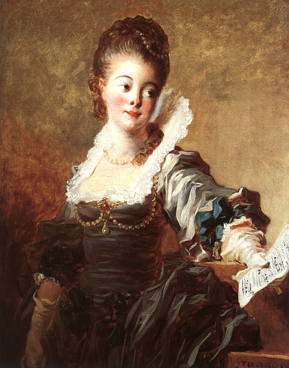 Jean-Honore Fragonard Portrait of a Singer